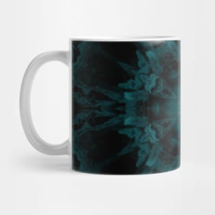 Floral Goth Daisy Emerald Green Mug